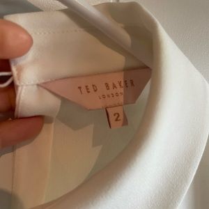 Ted Baker short sleeve white blouse
